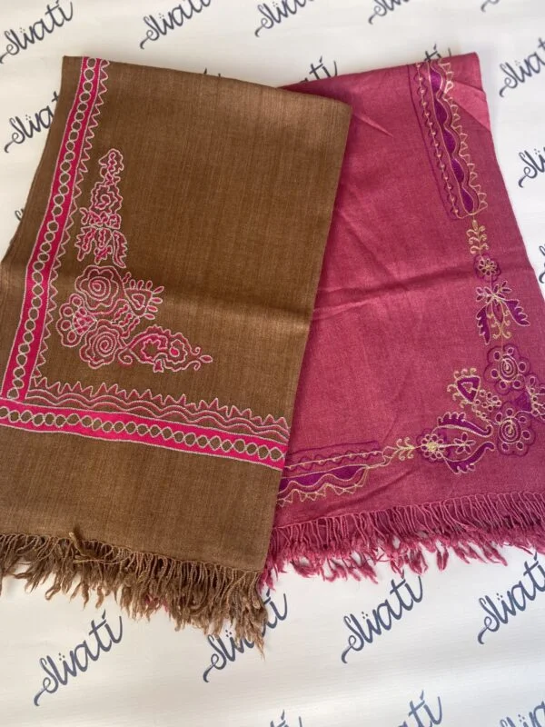 Swati Woolen Shawl With Full Border Design for Winter