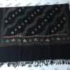 Women Woolen Shawl with printed and hand embroidery