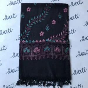 Lot wool swati Shawl with Gray color with attractive pattern