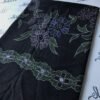 Black Woolen Shawl with Light Sui Kaam for Women