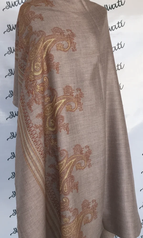 Pashmina Shawl with shine attractive embroidery