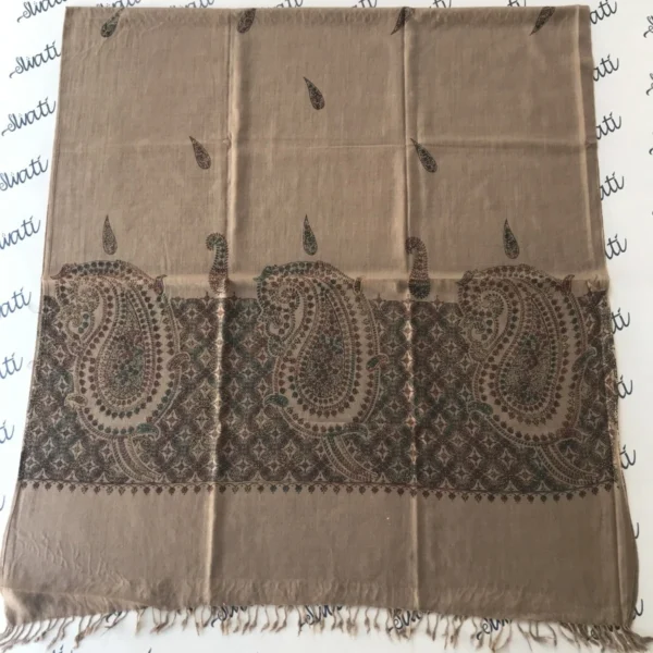 Woolen Shawl for Women Printed and Suk kaam embroidery