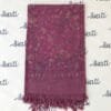 Dark pink women woolen shawl with sui kaam