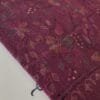 Dark pink women woolen shawl with sui kaam