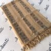 Swati woolen shawl for female with printed pattern and hand embroidery camel color