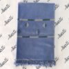 Women woolen shawl for winter sky blue with swati embroidery