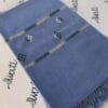 Women woolen shawl for winter sky blue with swati embroidery
