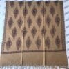 Biscuti color hand embroidery with printed pattern women swati shawl
