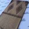 Biscuti color hand embroidery with printed pattern women swati shawl