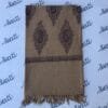 Biscuti color hand embroidery with printed pattern women swati shawl