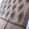Biscuti color hand embroidery with printed pattern women swati shawl