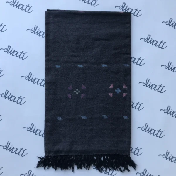 Black malesha khaddi swati shawl