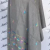 Multi-color swati embroidery on gray woolen shawl