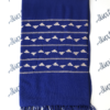 Attractive blue women shawl with light color hand embroidery