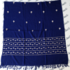 Attractive blue women shawl with light color hand embroidery