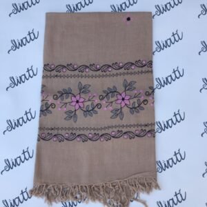 Attractive woolen swati shawl with embroidery