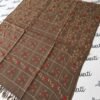 Premium swati woolen women shawl with maroon hand embroidery and taar kashi