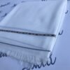 96 Wool Soft and Lightweigth Mens Swati Shawl - Off white