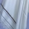 96 Wool Soft and Lightweigth Mens Swati Shawl - Off white