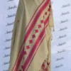 Attractive women woolen shawl with Pink Swati Embroidery