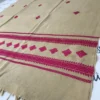 Attractive women woolen shawl with Pink Swati Embroidery
