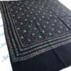 Black Pashmina Shawl with full embroidery for women