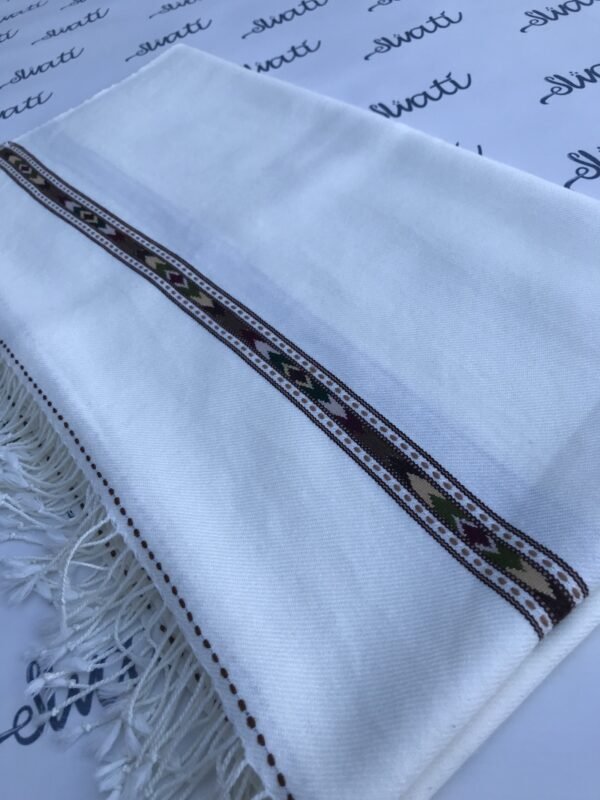 Double 48 Offwhite Men Shawl