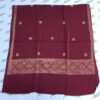 Maroon Pashmina Shawl with elegant hand embroidery
