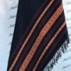Traditional Velvet Shawl for Men – Dark Blue