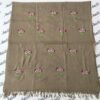 Brown Women Woolen Shawl with traditional colorful hand embroidery