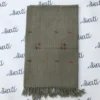 Khadai Embroided Women Woolen Shawl Dark Elachi Color