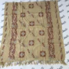 Light Color women woolen Shawl with hand embroidery and taar kashi - maron color embroidery