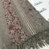 Swati Shawl for women dark attractive woolen shawl with hand embroidery