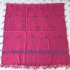 Woolen hand embroidery pink color swati embroidery women shawl