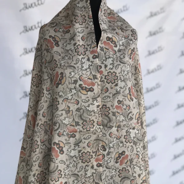 Attractive woolen women printed shawl swati shawl