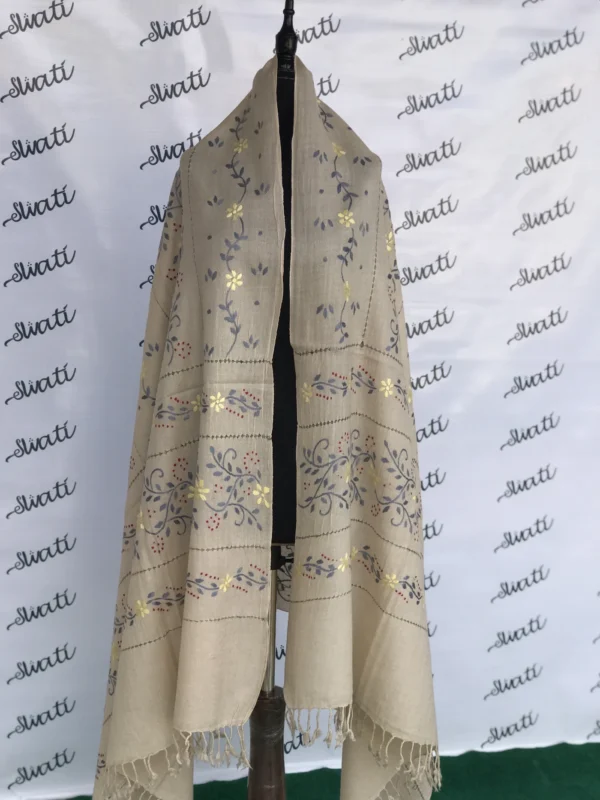 Taar Kashi and hand embroidery light color attractive design