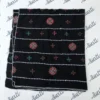 Black Swiss Lawn Summer Shawl for Women with Machine Embroidery