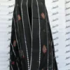 Black Swiss Lawn Summer Shawl for Women with Machine Embroidery