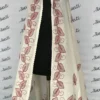 Summer Lawn Shawl Hand embroidered Offwhite Color for ladies