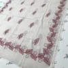 Summer Lawn Shawl Hand embroidered Offwhite Color for ladies