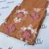 Unstitched 2 piece Lawn - Dark Peach Color