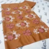 Unstitched 2 piece Lawn - Dark Peach Color