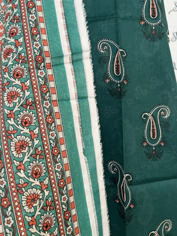 Unstitched Printed Lawn 3 Piece Suit