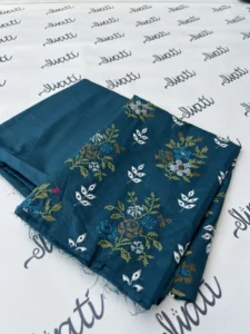 Women Summer Lawn 2 piece with attractive Blue Dianne color and high contrast embroidery