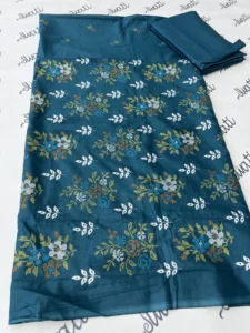 Women Summer Lawn 2 piece with attractive Blue Dianne color and high contrast embroidery