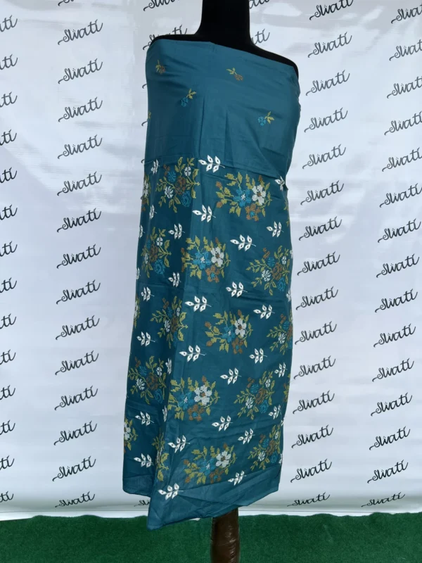 Women Summer Lawn 2 piece with attractive Blue Dianne color and high contrast embroidery