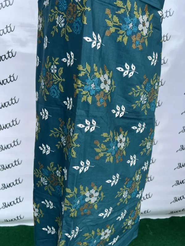 Women Summer Lawn 2 piece with attractive Blue Dianne color and high contrast embroidery