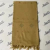 Swati Camel Color Khadai Woolen Shawl With Colorful Embroidery