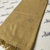 Swati Camel Color Khadai Woolen Shawl With Colorful Embroidery