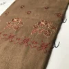 Swati Brown Color Woolen Shawl With Multi-color Embroidery